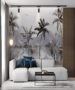 Tropical Palm Trees and Lake Wallpaper by Marshalls