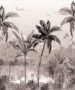 Tropical Palm Trees and Lake Wallpaper by Marshalls - Image 3